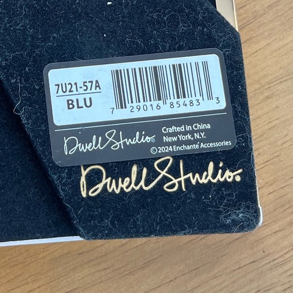 Season of Fancy 5x7 Picture Frame Navy Gold Vintage Dwell Studios - Picture 7 of 7